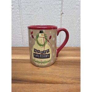 Park Designs Happy Holidays Mug Christmas Snowman